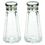 Tablecraft 3 Ounce Square Salt And Pepper Stainless Steel Top Glass Shaker, 24 Each, 1 per case, Price/Case