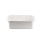 Tablecraft 7 Inch White Tote Box, 12 Each