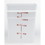 Cambro Camsquare 8 Quart Winter Rose Graduation Mark White Poly Container, 1 Each, 1 per case, Price/each