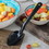 Carlisle 11 Inch Black Solid Serving Spoon, 1 Each, 1 per case, Price/Pack