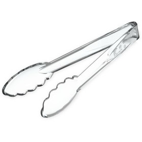 Carlisle 9 Inch Clear Plastic Utility Tong, 1 Each