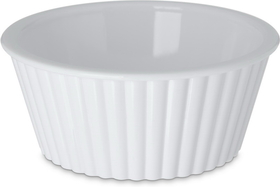 Carlisle Foodservice Ramekin Fluted Plastic 4.5 Oz White, 48 Each, 1 Per Case