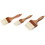 Carlisle 2 Inch Push-Style Wood Boar Bristle Brush, 1 Each, 1 per case, Price/Pack