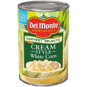 Del Monte White Cream Style Corn 14.75 Ounce Can - 12 Per Case