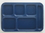 Cambro 10 Inch X 14.5 Inch School Compartment Navy Blue Tray 24 Per Pack - 1 Per Case, Price/Case