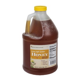 Natural American Foods Honey Extra Light Amber, 5 Pounds, 6 per case