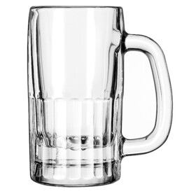 Libbey 10 Ounce Clear Mug Beer Glass, 12 Each, 1 Per Case