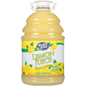 Ruby Kist Lemon Juice Bottle, 1 Gallon, 4 per case