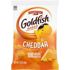 Pepperidge Farms Goldfish Cheddar Crackers, 1.5 Ounces, 72 per case