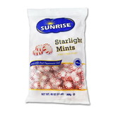 Sunrise Confections Peppermint Starlight Mints 3 Pound Bag - 8 Per Case