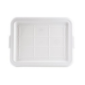 Tablecraft 5 Inch White Tote Box Cover 12 Per Pack - 1 Per Case