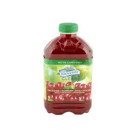 Thick &amp; Easy Clear Thickened Cranberry Juice Cocktail, Nectar Consistency, 48 Ounces, 6 per case