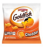 Pepperidge Farm Goldfish Cheddar Crackers .75 Ounce Bag - 300 Per Case