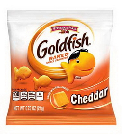 Pepperidge Farms Goldfish Cheddar Crackers, 0.75 Ounces, 300 per case
