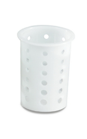 Vollrath White Cylinder Flatware Holder, 1 Each, 1 per case