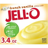 Jell-O Instant French Vanilla Pudding, 3.4 Ounces, 24 per case