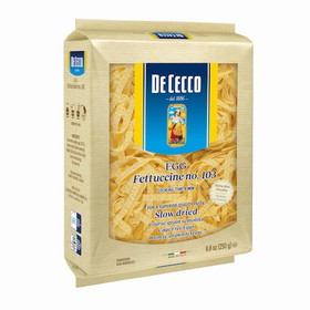 De Cecco No. 103 Egg Fettuccini 8.8 Ounces Per Box - 12 Per Case