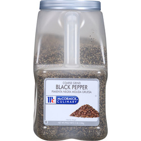 Mccormick Culinary Coarse Ground Black Pepper 5 Pound Container - 3 Per Case