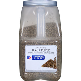 Mccormick Pepper Black Shaker Grind 5 Pound Container - 3 Per Case