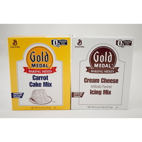 Gold Medal Baking Mixes Carrot Cake &amp; Cream Cheese Icing Mix, 4.96 Pounds, 6 per case