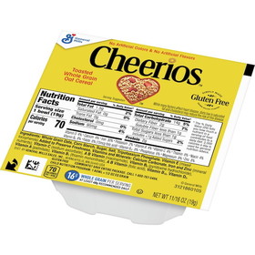 Cheerios Gluten Free Single Serve Cereal, 0.69 Ounces, 96 per case