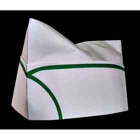 Cellucap Overseas Crown Green Stripe Cap, 100 Count, 10 per case