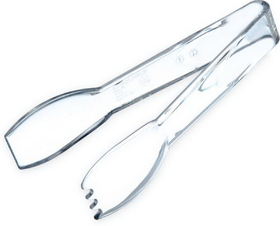 Carlisle 6 Inch Clear Salad Tong 1 Per Pack