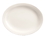 Porcelana 13.125 Inch Bright White Narrow Rim Oval Platter 12 Per Pack - 1 Per Case, Price/Case