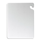 San Jamar 15 Inch X 20 Inch X .5 Inch Cut-N-Carry White Cutting Board, 1 Each, 1 per case