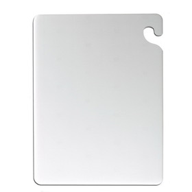 San Jamar 15 Inch X 20 Inch X .5 Inch Cut-N-Carry White Cutting Board, 1 Each, 1 per case