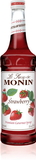 Monin Strawberry Flavor Syrup Glass, 750 Milileter, 12 per case