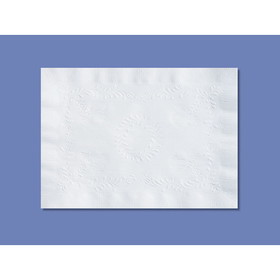 Smith Lee 10" X 14" White, Anniversary, Straight Edge Paper Placemat, 1000 Each, 1 per case