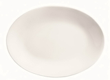 Porcelana Rolled Edge 9.75 Inch X 7.5 Inch Bright White Oval Coupe Platter 24 Per Pack - 1 Per Case