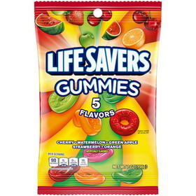 Lifesavers Gummi Sour Peggable Candy, 7 Ounces, 12 per case