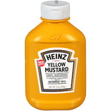 Heinz Forever Full Yellow Plastic Squeeze Mustard, 9 Ounce, 16 per case