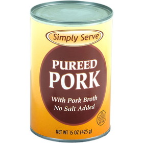 Simply Serve Pork Pureed, 15 Ounces, 12 per case