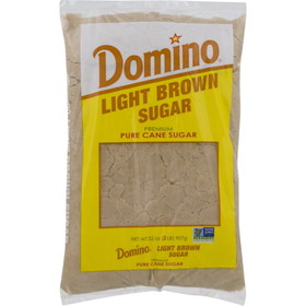 Domino Sugar &amp; Sugar Packets Light Brown Sugar, 2 Pounds, 12 per case