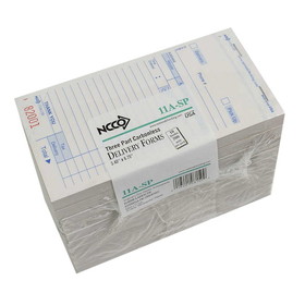 Ncco National Checking 3.4 Inch X 6.75 Inch 3 Part White Carbonless Delivery Form, 2500 Each, 1 per case