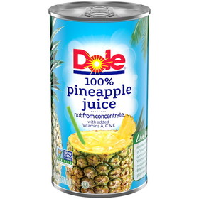 Dole 100% Pineapple Juice, 36 Ounces, 8 per case