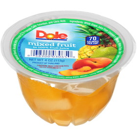 Dole Mixed Fruit In Juice 4 Ounces - 36 Per Case