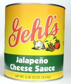 Gehl'S Jalapeno Cheese Sauce #10 Cans - 6 Per Case