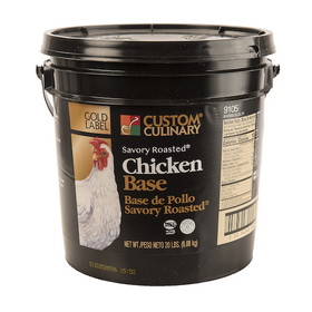 Gold Label No Msg Added Savory Roasted Chicken Base, 20 Pounds, 1 per case