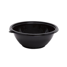 Wna-Caterline Pack 80 Ounce Black Plastic Bowl, 25 Each