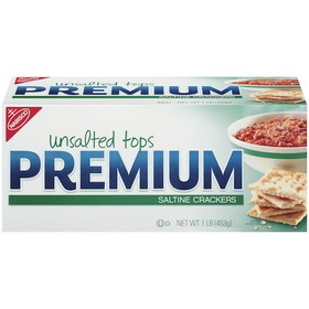 Nabisco Unsalted Saltine Crackers 1 Pound Box - 12 Boxes Per Case