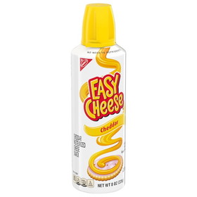 Easy Cheese Nabisco Pasteurized Cheddar Cheese Snack, 8 Ounces, 12 per case