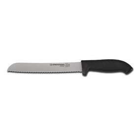 Dexter Softgrip 8 Inch Black Scalloped Bread Knife, 1 Each