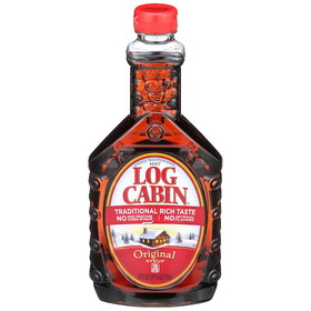 Log Cabin Syrup Regular, 24 Fluid Ounce, 12 per case