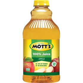 Mott's 100% Apple Juice, 64 Fluid Ounces, 8 per case