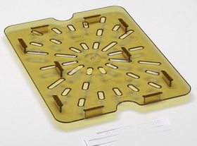 Cambro Amber Half Size Drain Shelf 6 Per Pack - 1 Per Case