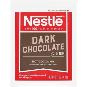 Nestle Dark Rich Hot Cocoa Mix, 0.71 Ounces, 6 per case